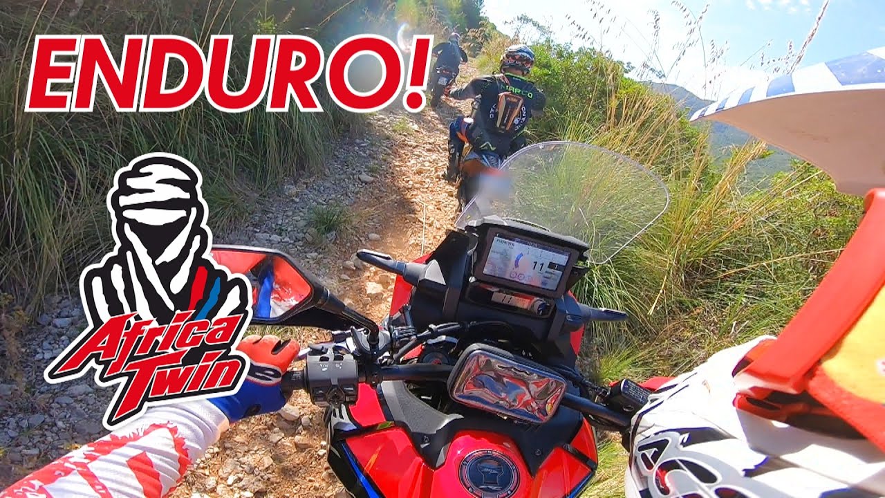 ENDURO CON HONDA AFRICA TWIN CRF1100L: PROMOSSA O BOCCIATA? [ENG SUB]