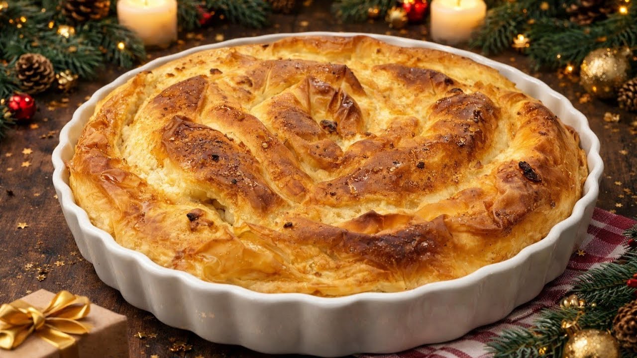 Домашняя новогодняя баница на удачу! Все ждут этого момента 🎉