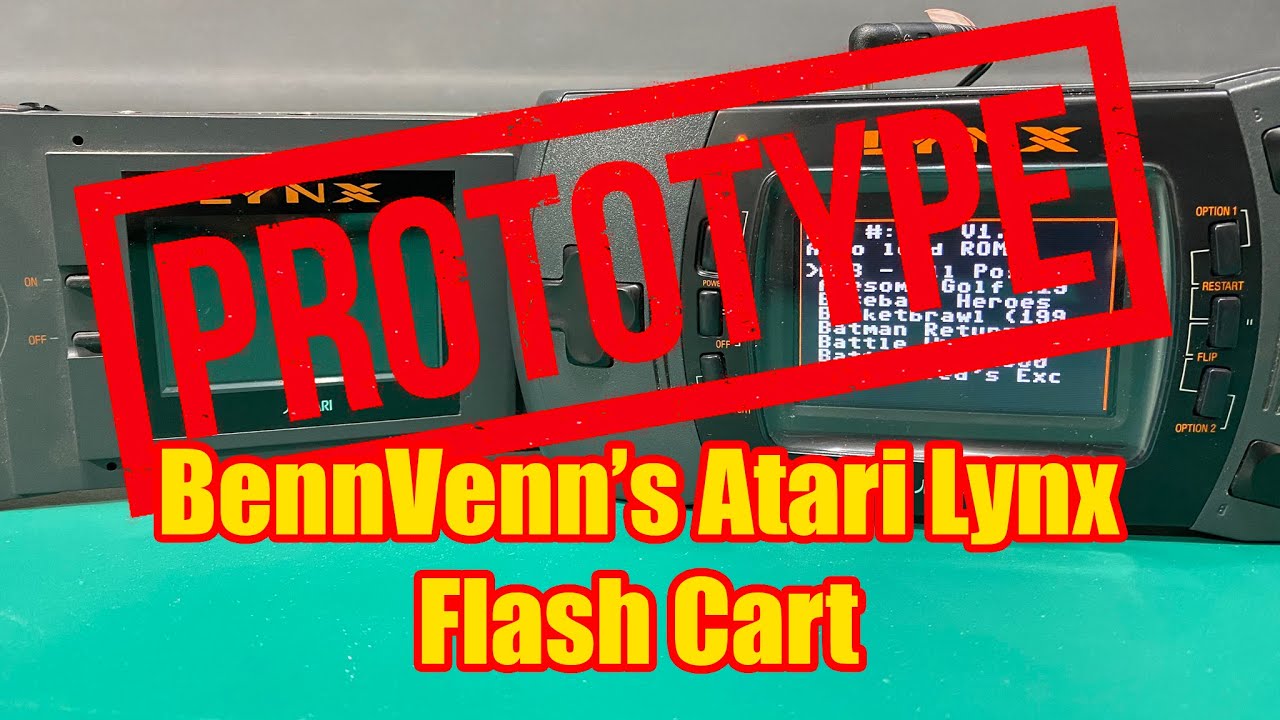 Early Prototype: BennVenns Atari Lynx Flash Cart (ft Atari Gamer)