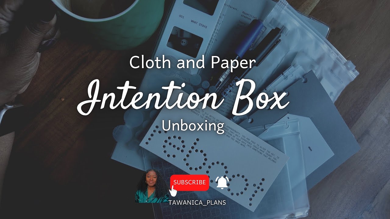 Unbox the Cloth and Paper January Intention Box with me 