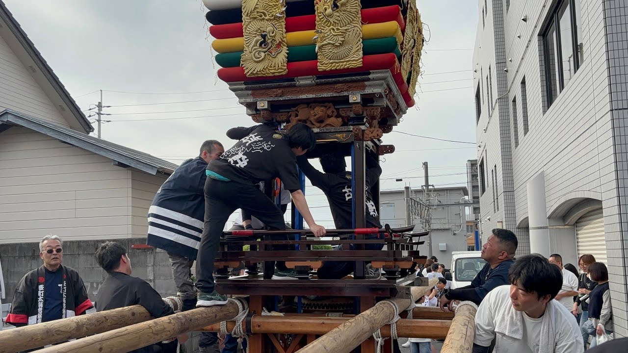 中央五丁目子供太鼓台#太鼓台解体#中央五丁目#子供太鼓台#三島#解体