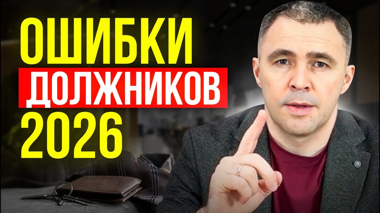 ❌Самые частые ОШИБКИ Должников по кредитам и микрозаймам