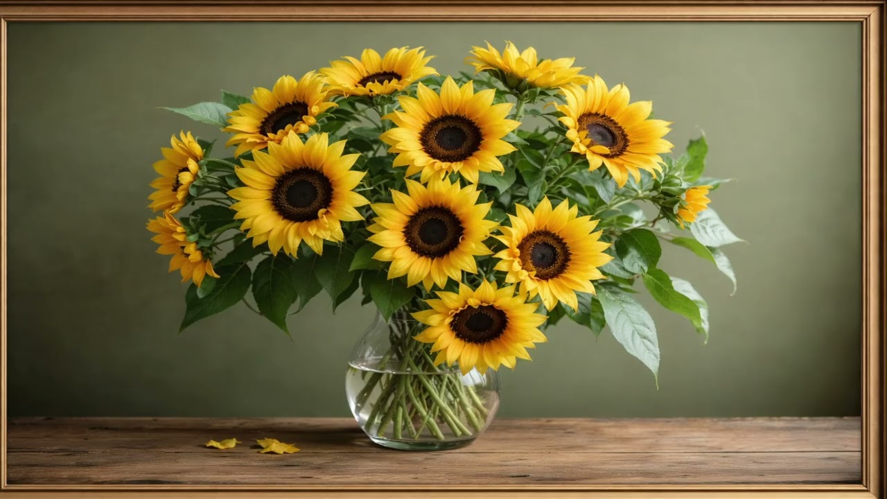 Luxury 8K Sunflower Scene | Ultra Realistic Premium Visual Experience