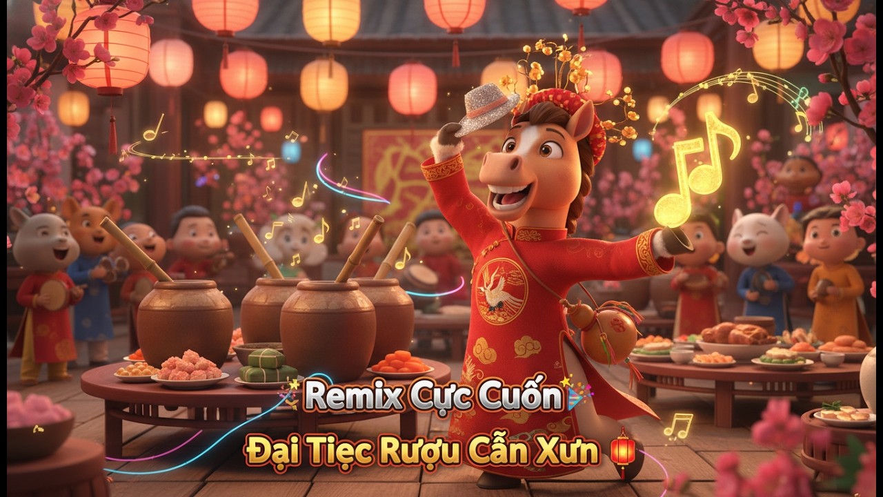 Đại Tiệc Rượu Cần Xuân 2026 🏮 Liên Khúc Remix Tết Bính Ngọ   Nghe Là Phải Lên Đồ