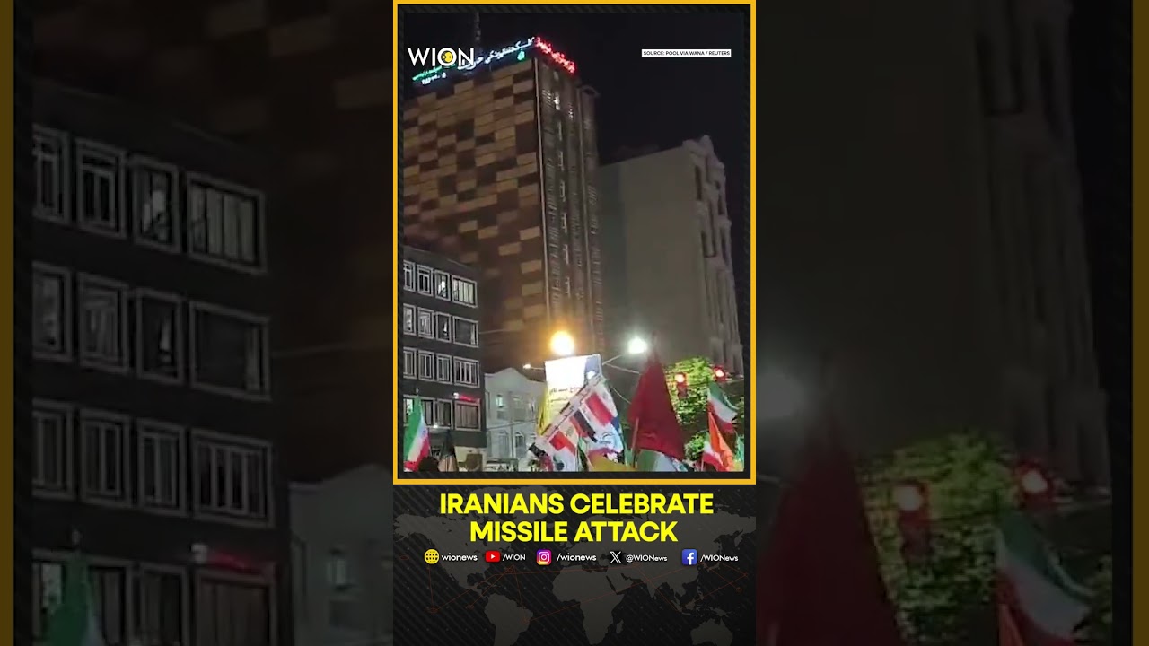 Israel-Iran War:  Iranians Scream With Joy Over The Missile Launches On Israel | Shorts