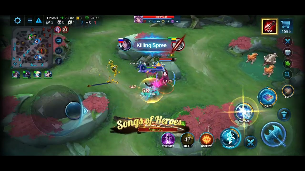 Magnolia bonks enemies | Heroes Evolved