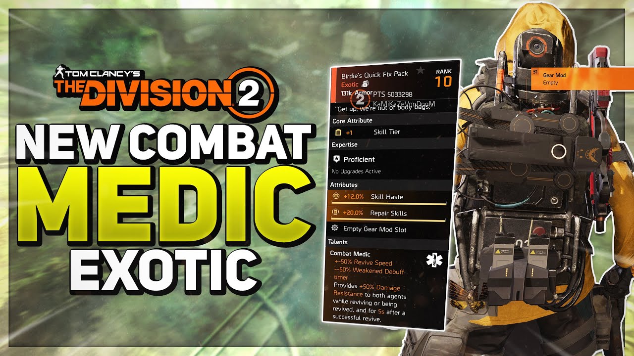 *NEW EXOTIC BACKPACK* The Division 2: 