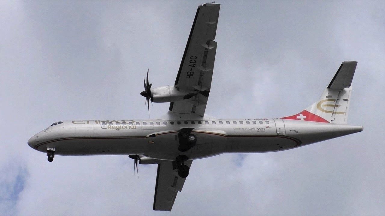 Adria Airways Switzerland ATR 72-500 HB-ACC AB6498 Approaching at Berlin Tegel Airport
