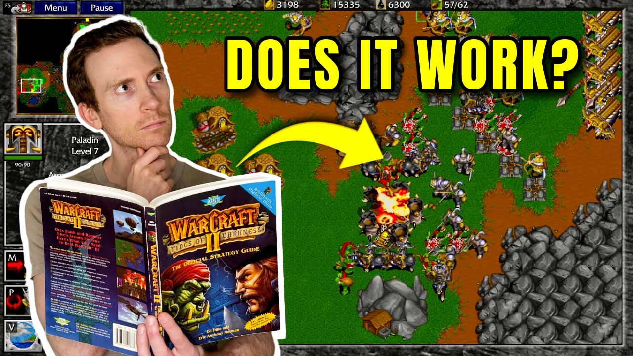 Я попытался пройти Warcraft II, используя только руководство по прохождению.