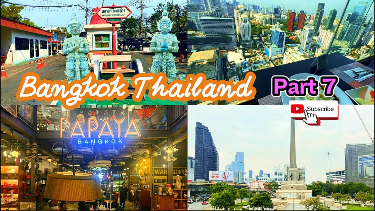 Victory Monument, Papaya Design Studio and Chatuchak Weekend Market Bangkok Thailand 🇹🇭