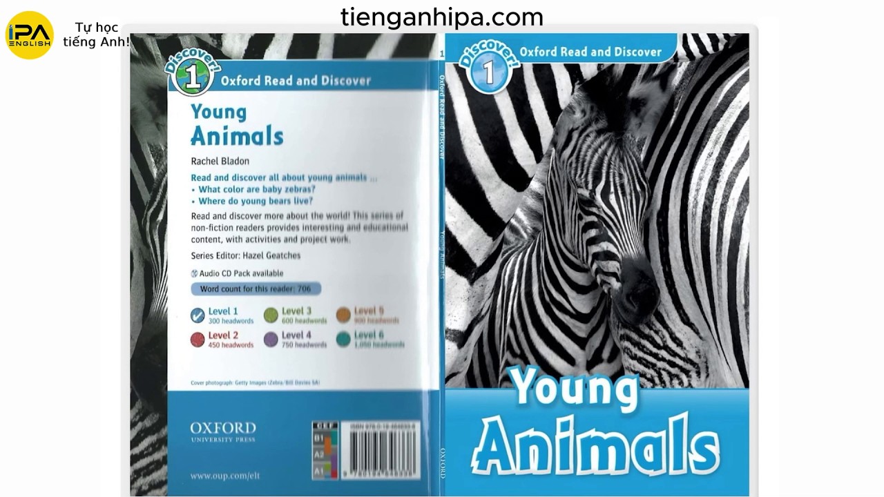 Oxford Read and Discover Level 1 – Young Animals - Read along with highlighted text