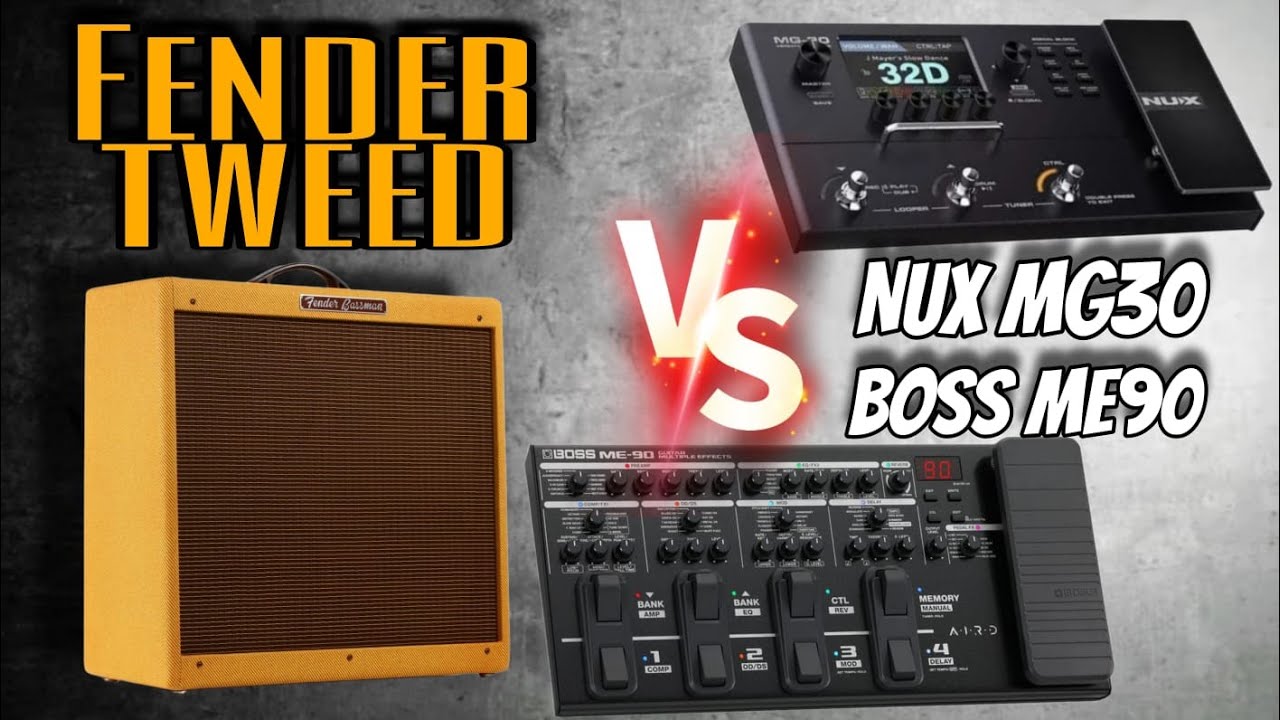 ⚠️ Boss ME90 VS NUX MG30 ⚠️ Fender Tweed 🤔 ¿Cuál te suena mejor?