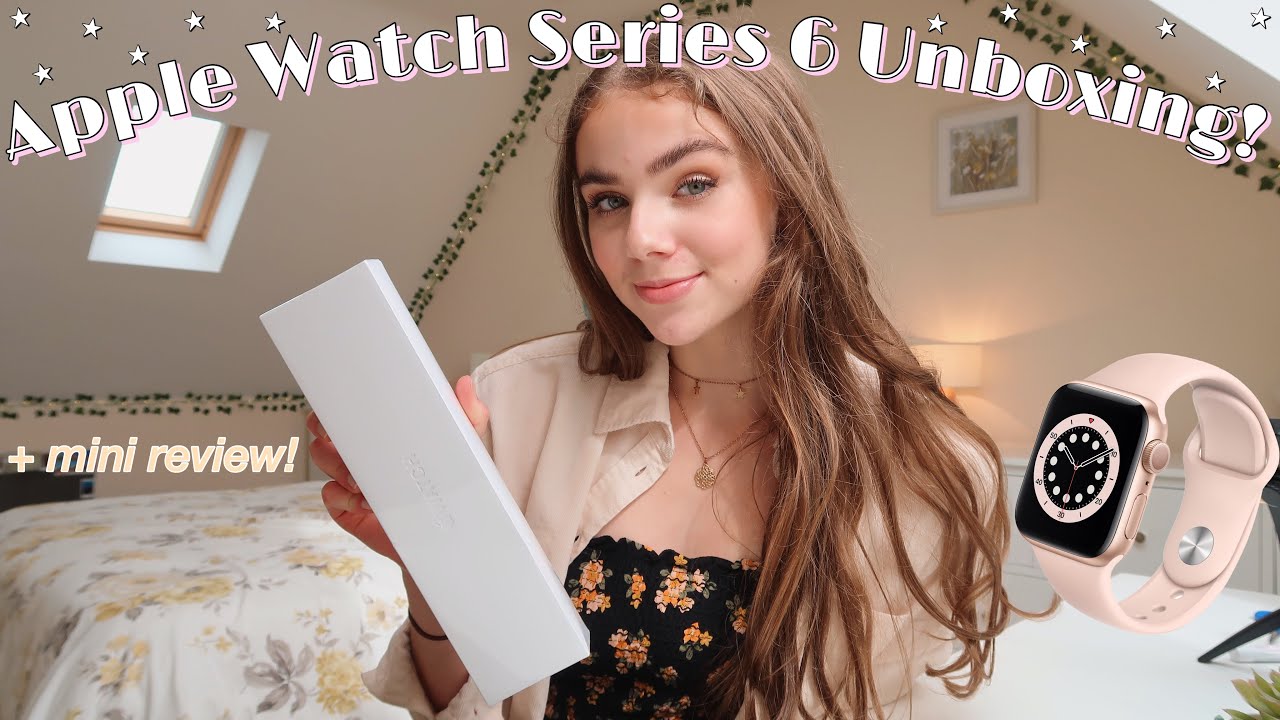 Apple Watch Series 6 Unboxing, Setup & Review! *40mm gold w sports band*