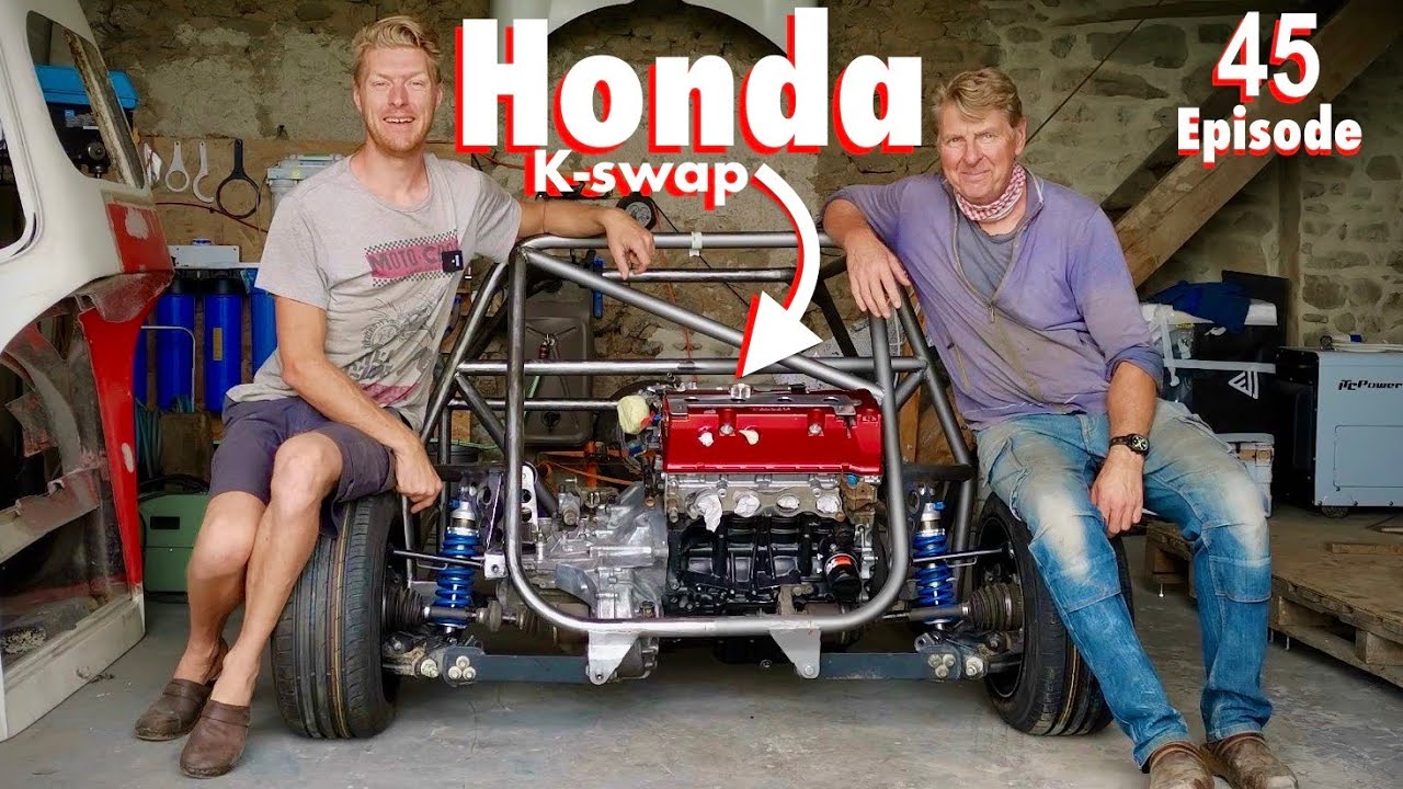 Среднемоторная подвеска Kswap с подвеской Honda CRV | Мини-суперкар Honda Type R Project Mosquito...