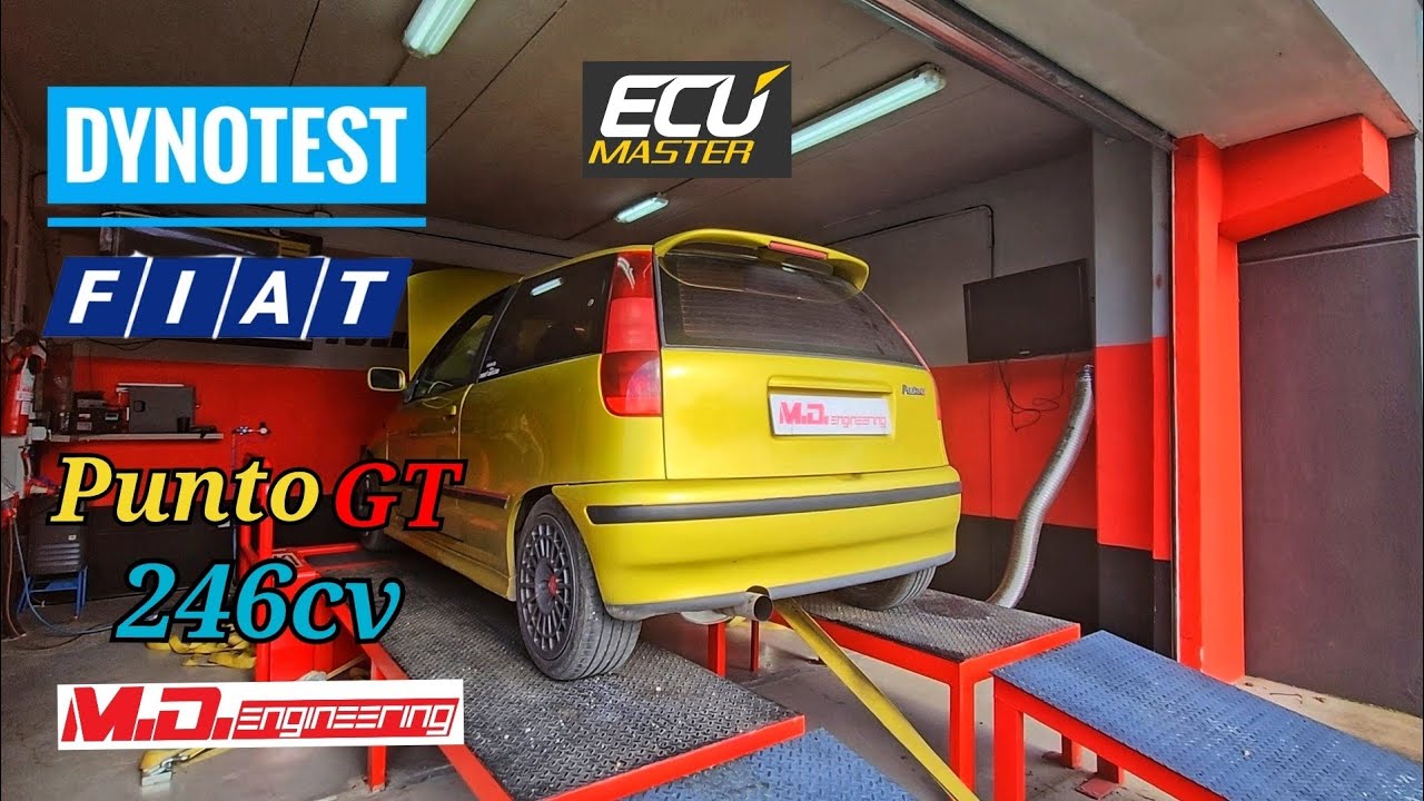DYNOYEST - Fiat Punto Gt Gold - 246cv - M.D. Engineering