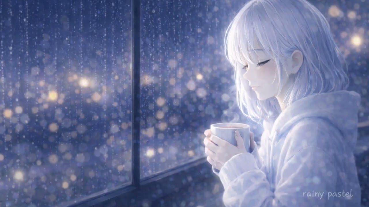 Rainy Pastel Lofi – Midnight Rain Cafe | 深夜の雨音 睡眠用BGM