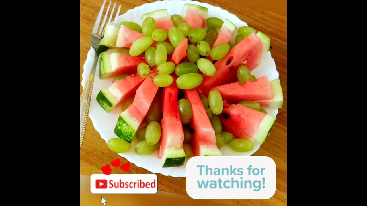 How to serve watermelon & garnishing | fruit carving #creativity #fruit #summer