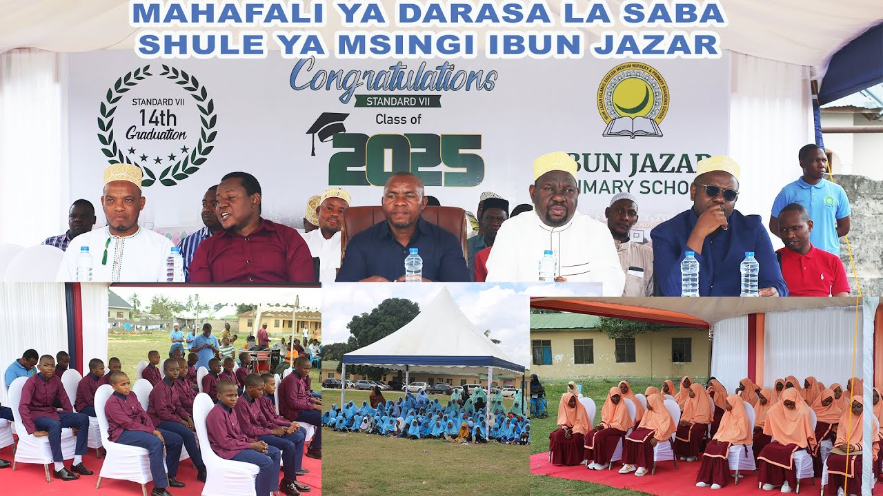 MAHAFALI YA DARASA LA SABA SHULE YA IBUN JAZAR 2025.