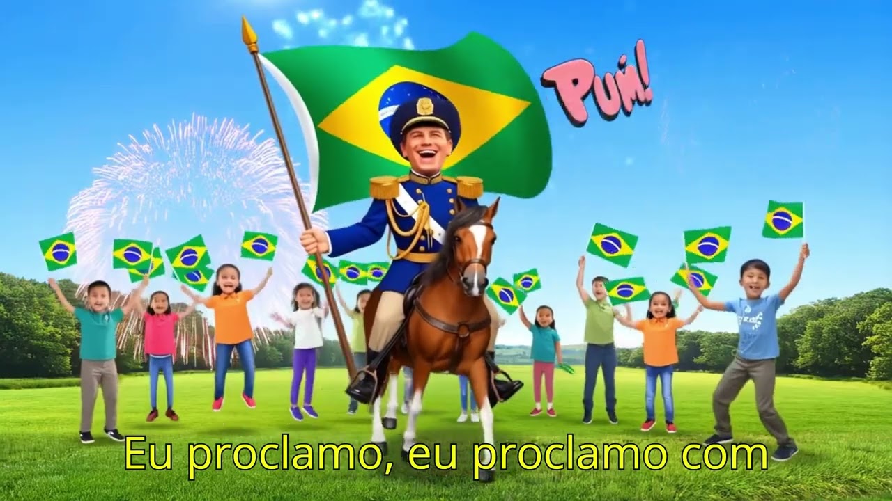 💚💛 EU PROCLAMO! Proclamação da Republica - Música Educativa | Kids #músicainfantil #brasil