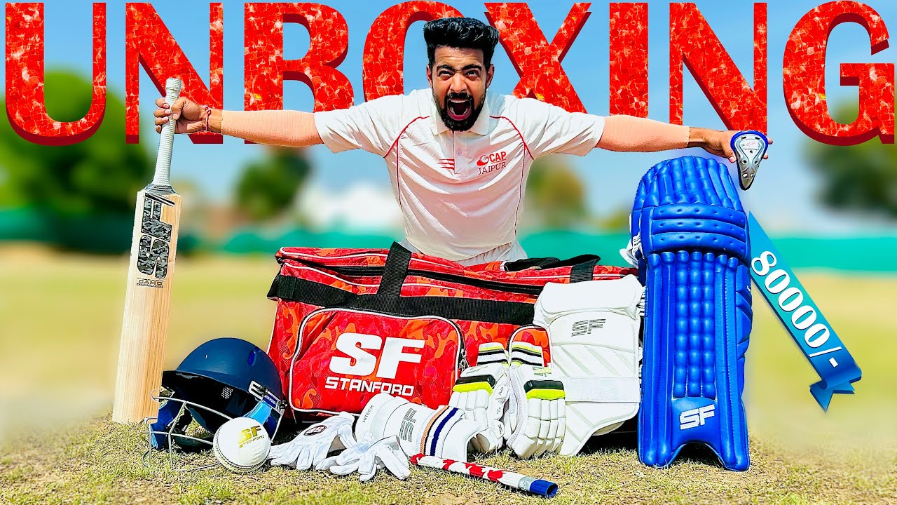 UNBOXING SF Expensive Cricket Kit | Worth ₹ 80,000😮