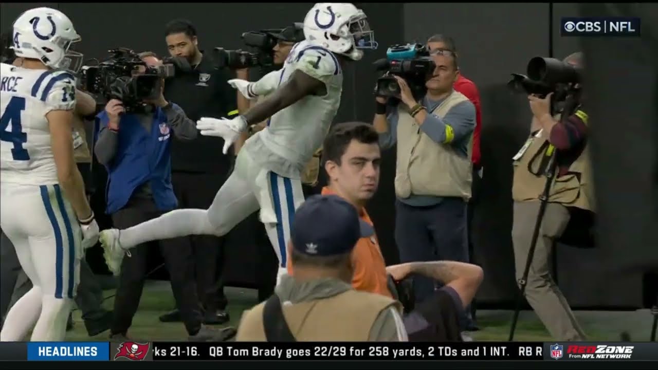 Parris Campbell beats three defenders to get a TOUCHDOWN #nfl #indianapoliscolts