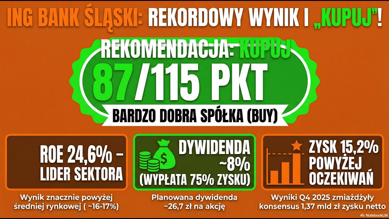 Analiza ING Bank Śląski: Wyniki 2025 i Strategia 2035. Czy to najmocniejszy bank na GPW?
