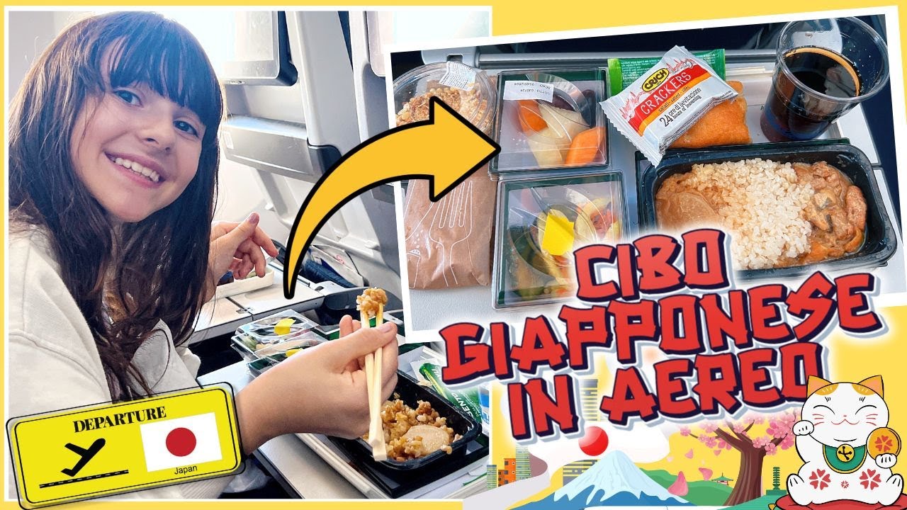 Partiamo per il Giappone!! 🇯🇵 Cibo in aereo verso Tokyo! ✈️