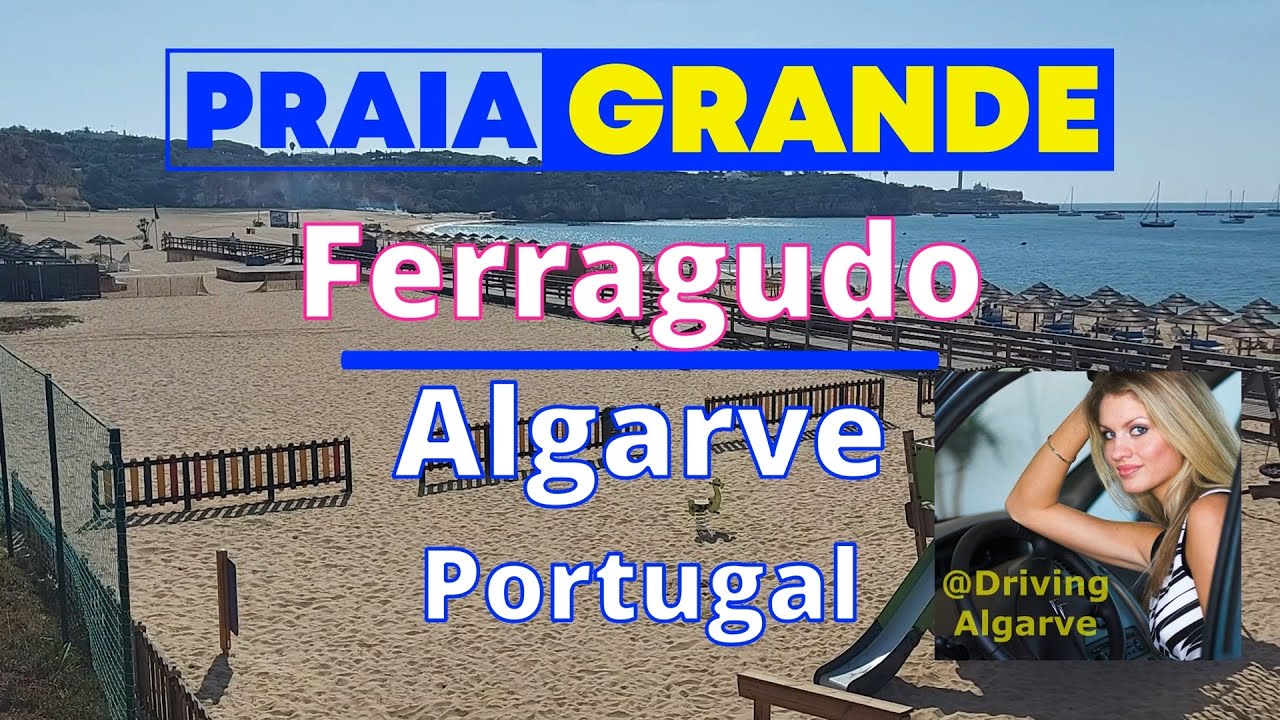 PRAIA GRANDE - Ferragudo (Algarve Portugal) see one of the best beaches near Portimão 10/2023 HD