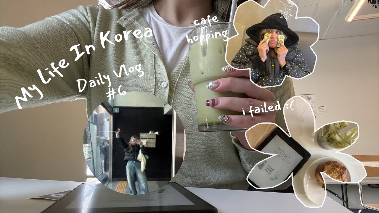 solo in korea #6 ૮ ˶ᵔ ᵕ ᵔ˶ ა mini reading vlog, crocheting update, journaling, my 1st failed vlog ♡