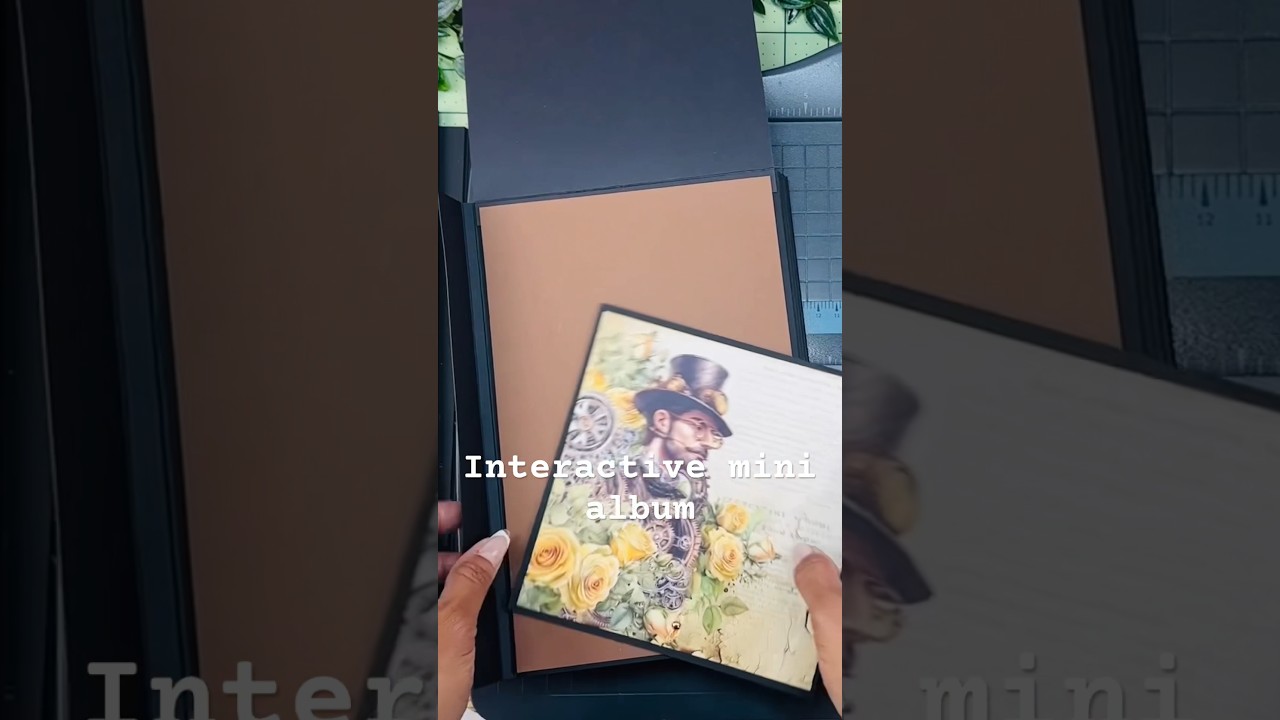 Interactive album!! Steampunk Journey #videoclass #minialbum #interactive #steampunk