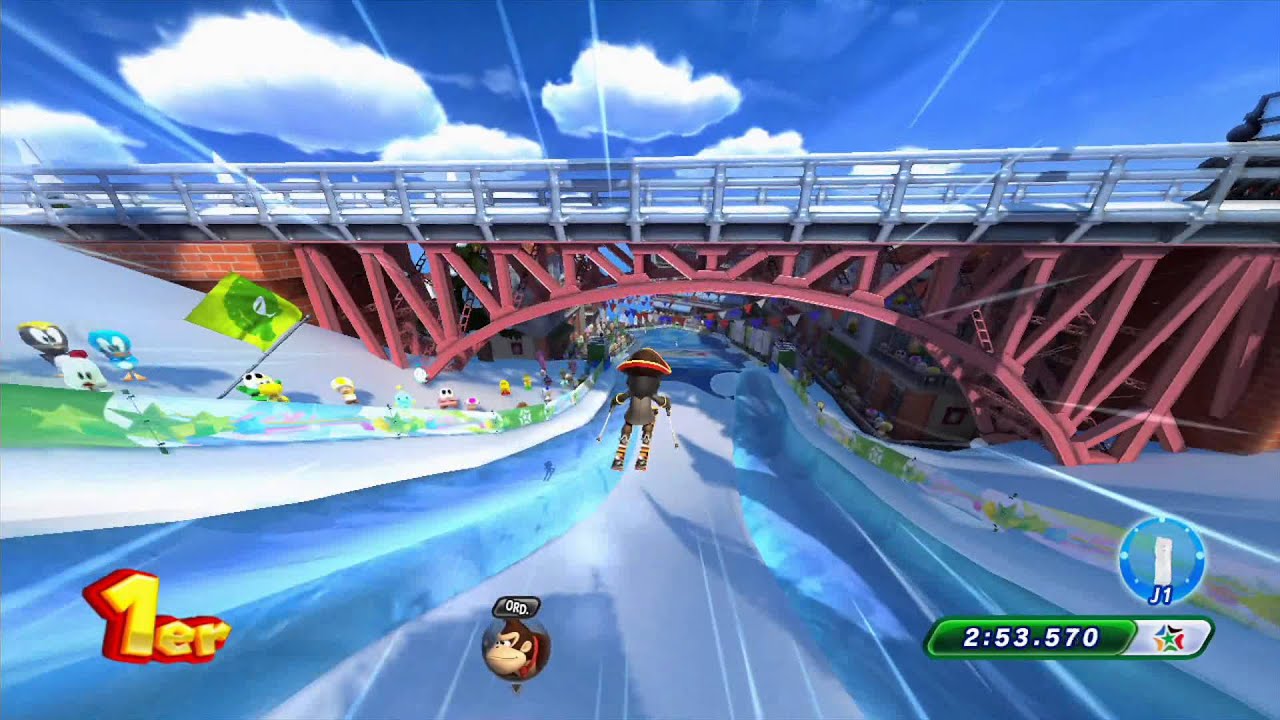 Mario & Sonic at the Sotchi 2014 Olympic Winter Games - Wii U - Part 4 - Winter Sports Champion Race