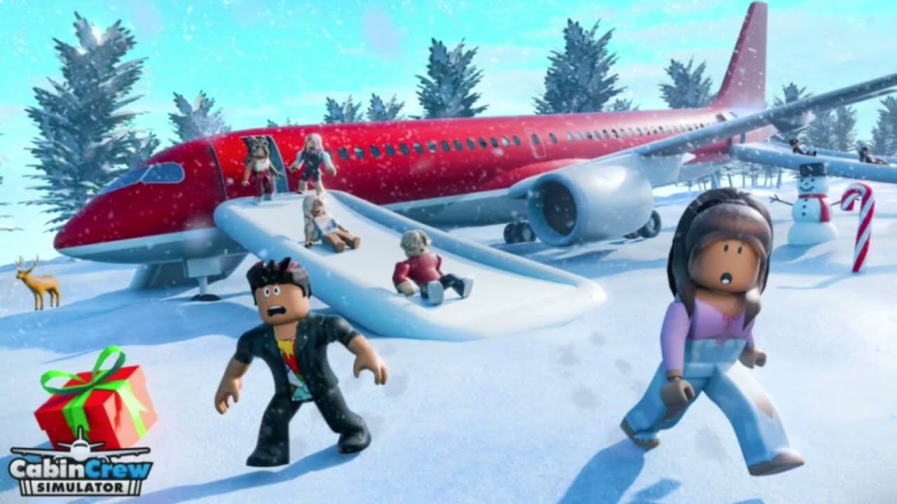 [Merry Christmas🎄] Cabin Crew Simulator Roblox New York City Airport Christmas 2024 Soundtrack