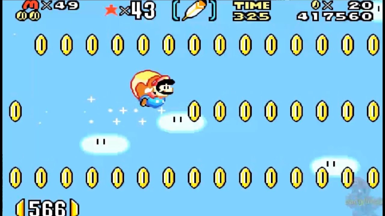 Super Mario World HD REMAKE 100% WORLD 2: Donut Plains Part 2 (Enhanced Graphics)