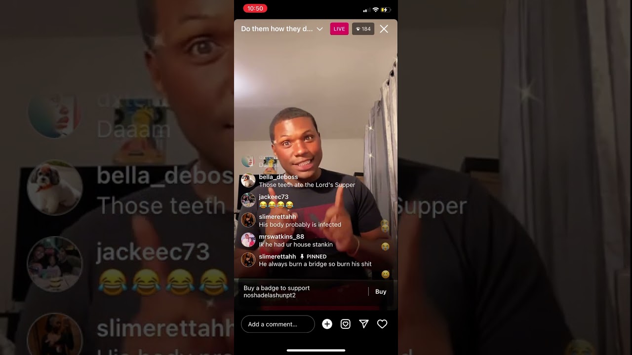 Lashun is a kiii always joking #shamar 😆 say those 🦷 look like Butter 🧈 #subscribe