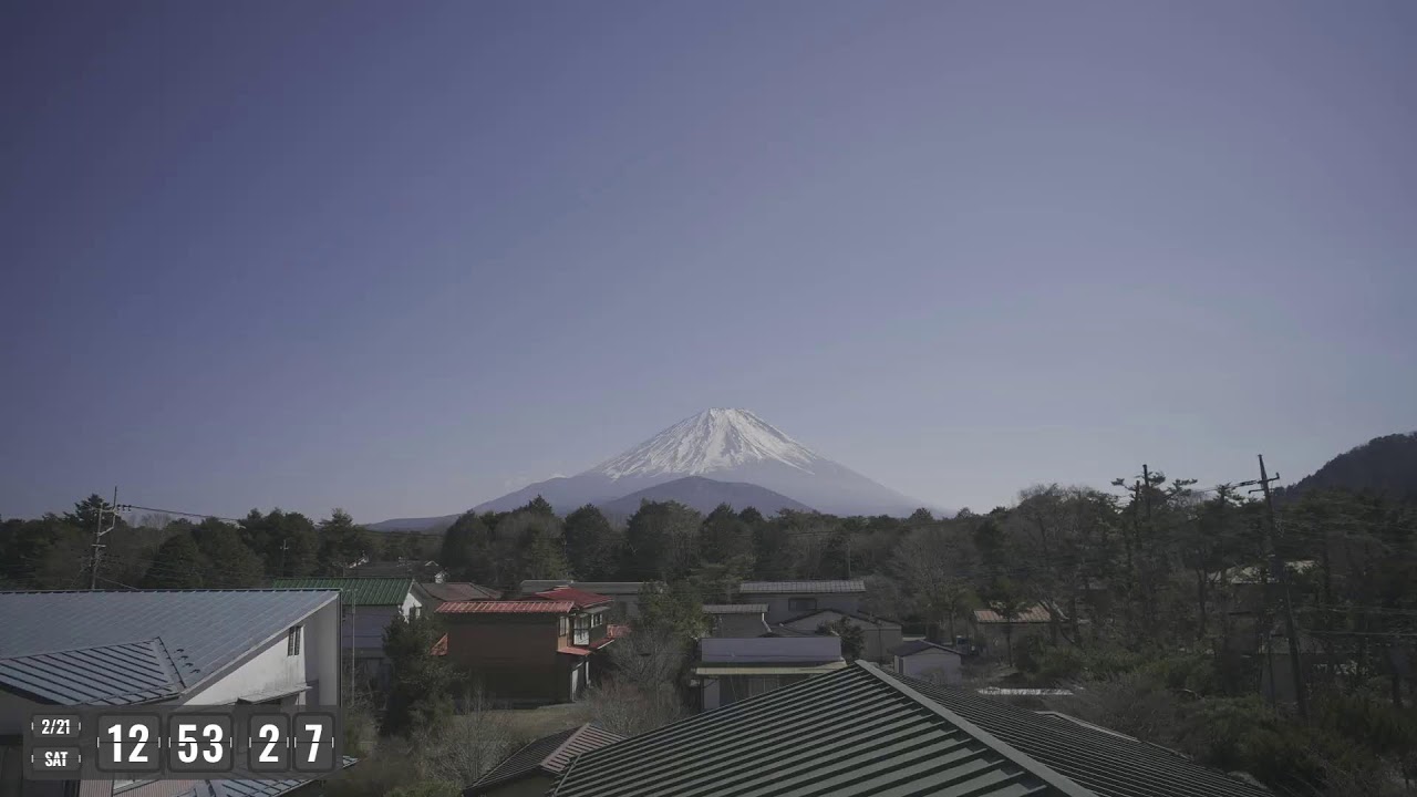 流星の富士山ライブカメラで星空観察！Meteor starry night Mount fuji live camera!