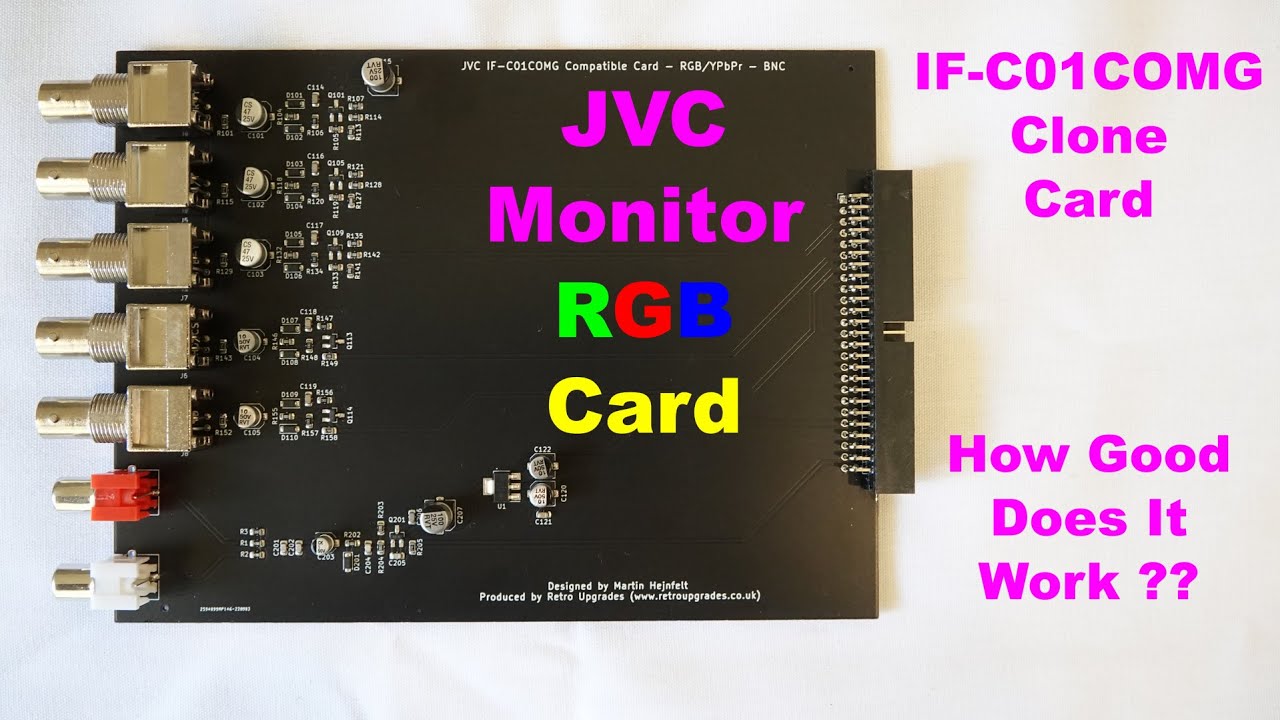 Внимание! Обзор! JVC IF-C01COMG RGB/компонентная клонированная карта.