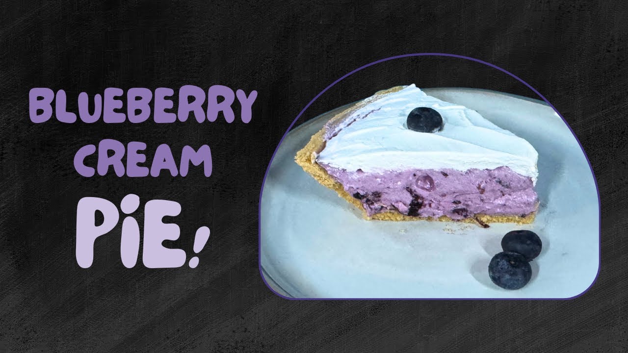 No Bake Blueberry Cream Pie | Cool, Creamy & Crazy Good