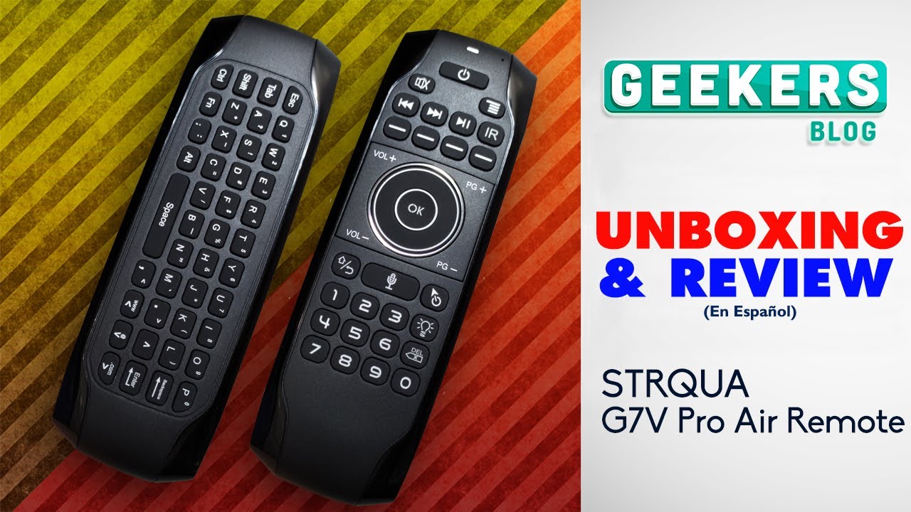 G7V Pro Air Mouse con teclado - STRQUA 📺 | Review en Español