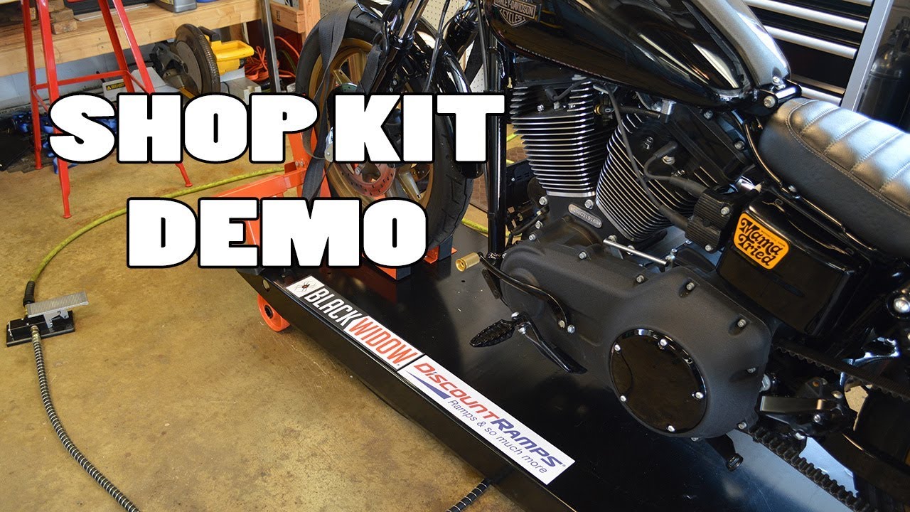 DEMO | Black Widow Professional Motorcycle Shop Kit | Discount Ramps