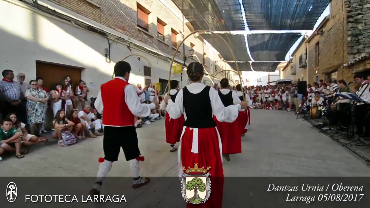 Dantzas Urnia y Oberena Dantza Taldea. Fiestas San Miguel 05/08/2017 #Larraga #Navarra.