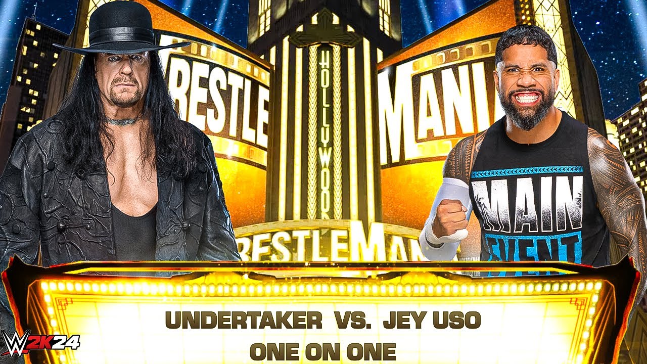 The Undertaker vs Jey Uso – The Deadman vs Main Event Jey | WWE 2K24 Full Match Highlights