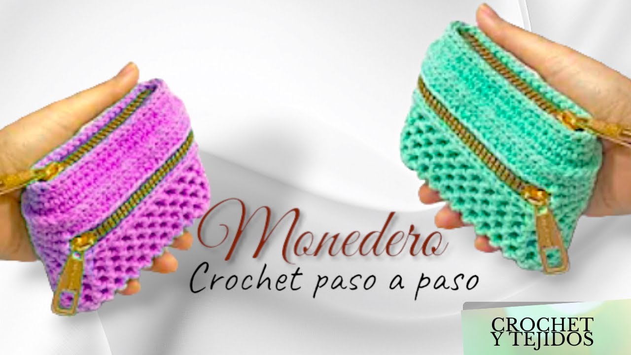 ❤❤❤ HERMOSO monedero tejido a CROCHET paso a paso / hermoso monedero tejido para principiantes