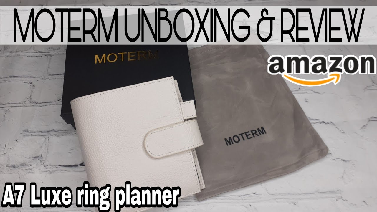 MOTERM A7 LUXE PLANNER UNBOXING & REVIEW | 2021 PEBBLE WHITE PLANNER UNBOXING