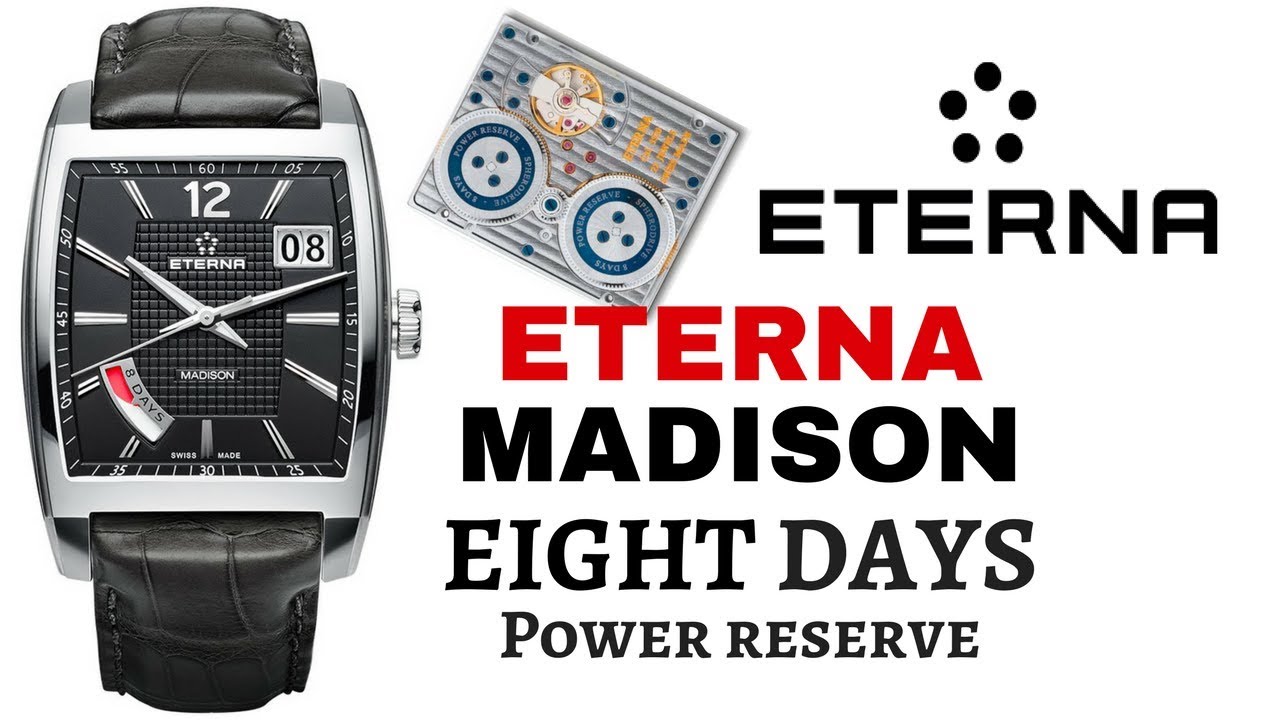 (4K) ETERNA MADISON EIGHT DAYS MEN'S WATCH REVIEW MODEL: 7720.41.53.1231