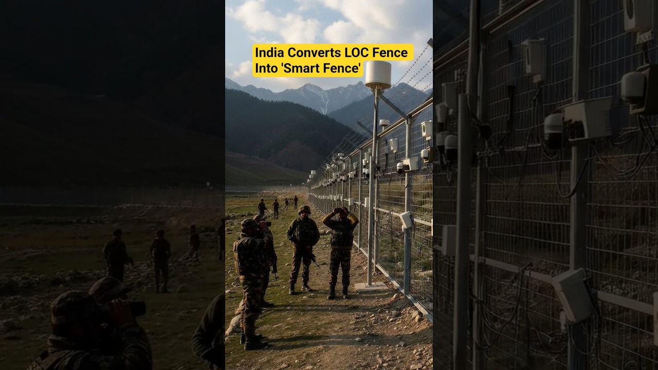 India converts LOC fence into 'smart fence'. #shorts #india #news #military