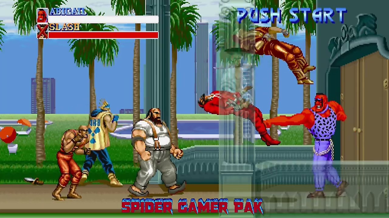 Final Fight All Bosses Edition Last Stage Playing Playing As Abigail