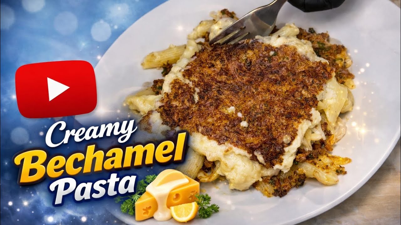 معكرونة بالبشاميل ولا أطيب 😋🍝 وصفة سهلة وناجحة | Creamy Béchamel Pasta, Easy & Delicious Recipe