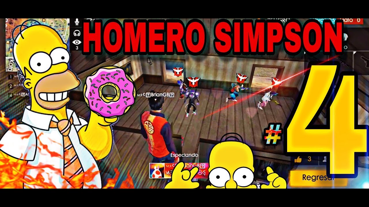 Homero Simpson Juega Free Fire #4 ❤️🔥