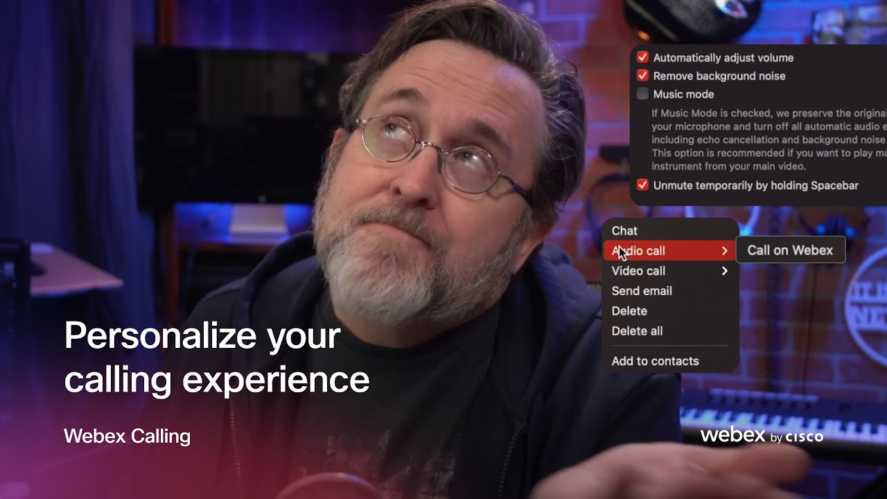 Personalize your calling experience  |  Webex Calling