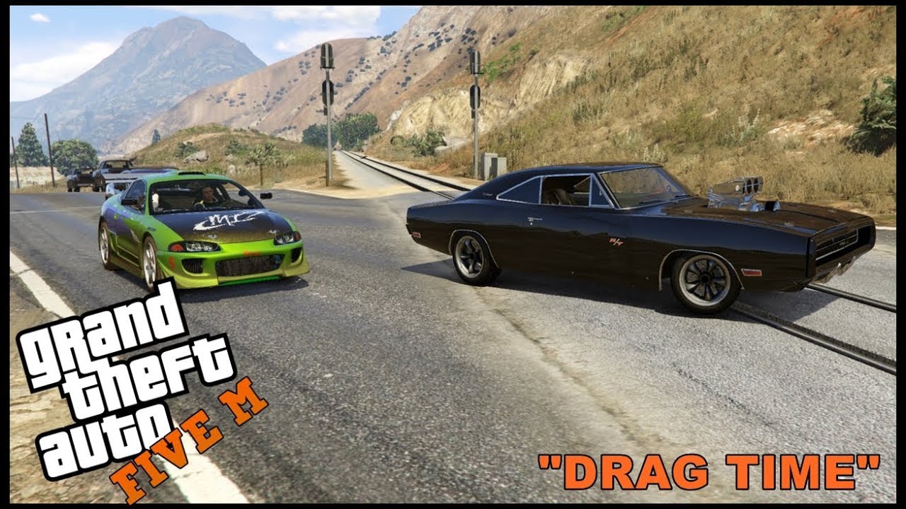 GTA 5 ROLEPLAY -  FAST AND FURIOUS CHARGER VS ECLIPSE - EP. 316 - CIV